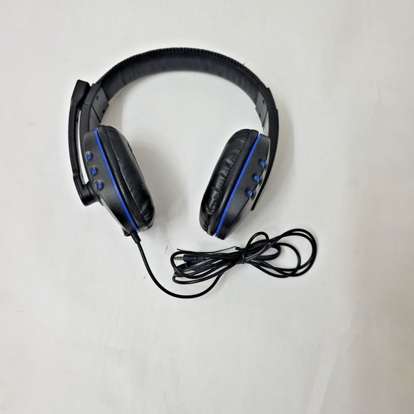 LVLUP Pro Gaming Headset with Foldable Mic Black/Blue Working - Picture 7 of 7
